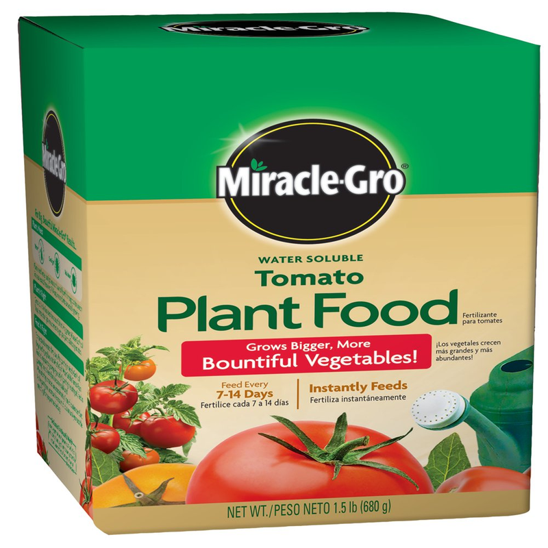 Miracle-Gro Liquid Water Soluble Tomato Plant Food Grow Bigger Organic, 1.5-Lbs