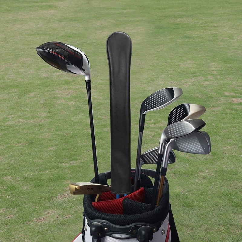 14 Inch Premium Leather Golf Alignment Stick Cover Case Holder with Liner Velvet