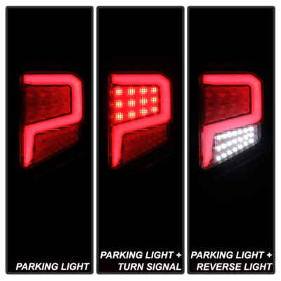 For 2016-2021 Titan|Titan XD Black LED Tube Tail Lights Brake Lamps Left+Right