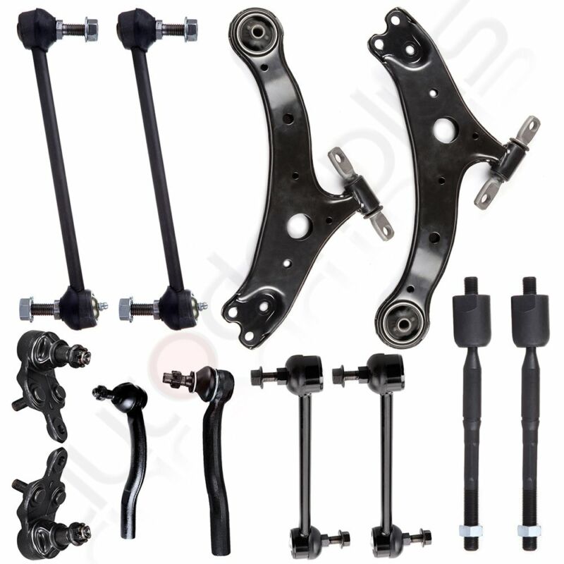 New 12pc Complete Front Suspension Kit Control Arm For 2002 - 2012 Toyota Camry