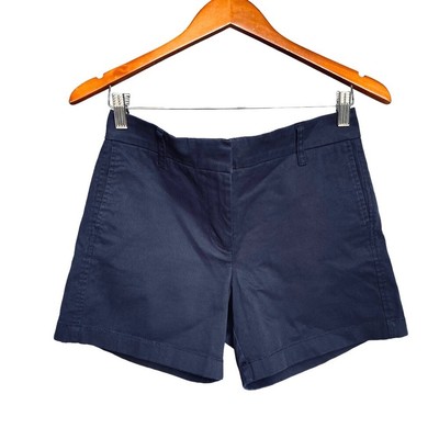 J crew 4  stretch chino shorts in navy blue women s size 6 preppy coastal summer