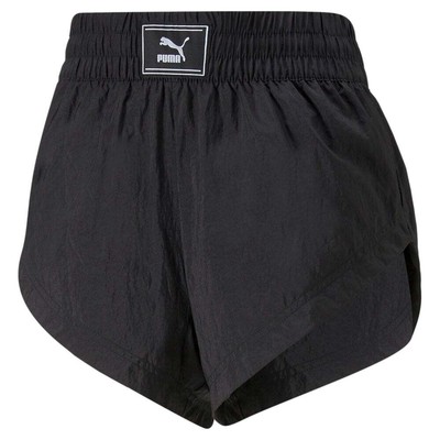 Puma Dare To Woven Shorts Женские черные повседневные спортивные штаны 67165901