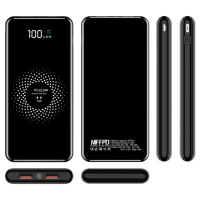 1000000mAh Wireless Power Bank Backup Portable Charger External Battery Backup