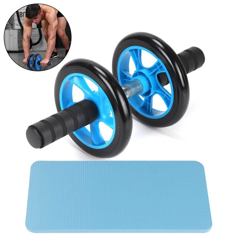 AB Roller AB Wheel Bauchtrainer Bauchmuskeltrainer Fitness inkl. Knieauflage NEU
