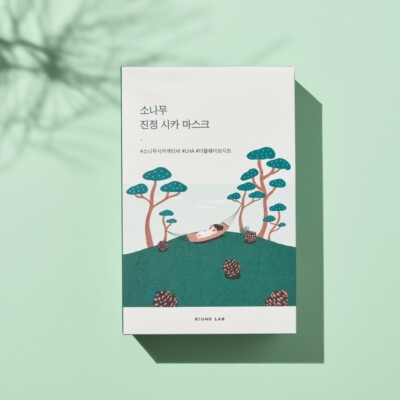 [US seller] ROUND LAB Pine Tree Soothing Cica Mask 10ea