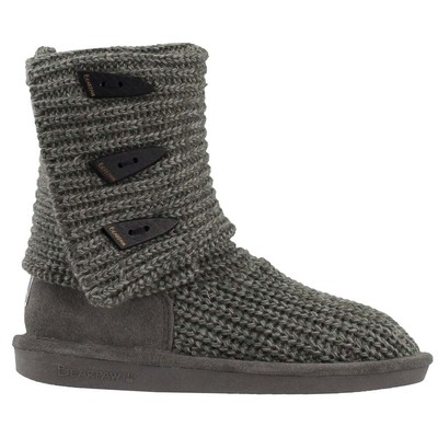 

Женские серые повседневные ботинки Bearpaw Knit Tall 658W055, Grey, Bearpaw Knit Tall