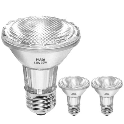 2/6 Pack PAR20 LED Bulb 39W 50W Warm White E26 Dimmable Wet Rated UL Listed