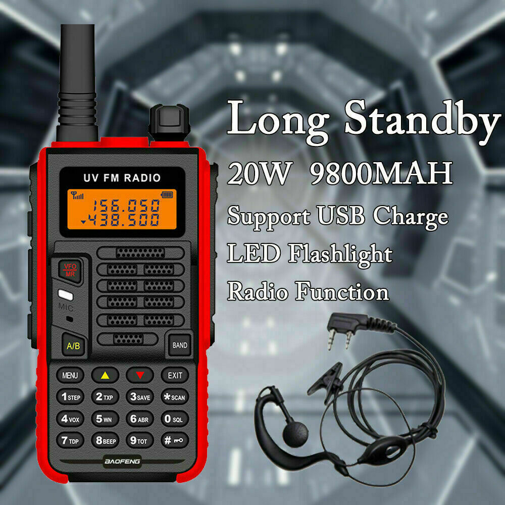 BAOFENG X5 PLUS 20W DUALBAND VHF/UHF WALKIE TALKIE LONG RANGE TWO WAY