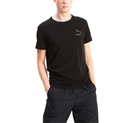

Puma Iconic T7 Тонкая футболка с круглым вырезом и коротким рукавом Мужские черные повседневные топы 597654, Черный, Puma Iconic T7 Slim Crew Neck Short Sleeve T-Shirt