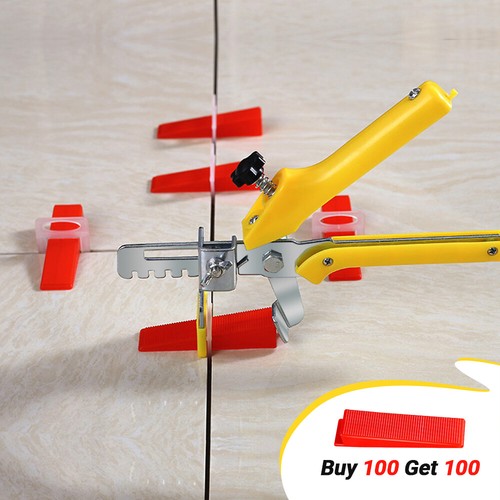 500PCS 1/8" 3mm Clips Tile Leveling System Kit Floor Wall Spacer Tiling Tool Set