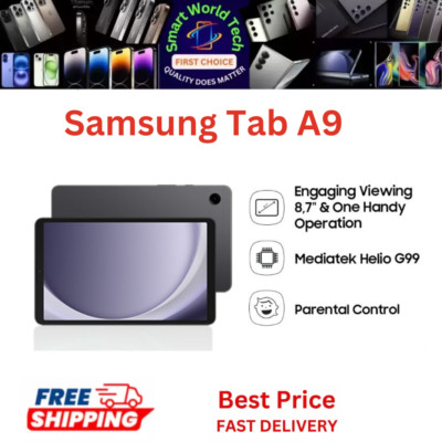 Samsung Galaxy Tab A9 8.7" 64GB WiFi (SM-X110) WiFi+4G (SM-X115) Unlocked Tablet