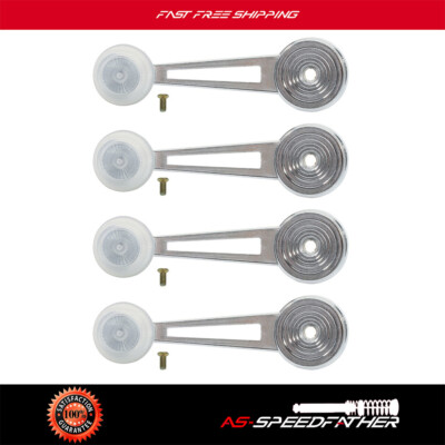 Chrome Inside Interior Window Crank Handle 4Pcs Set For Ford Pickup Truck New