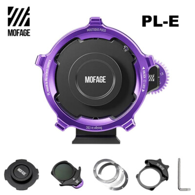MOFAGE POCO PL-E Drop-In Filter Lens Adapter for PL Lens to Sony E-mount Cameras