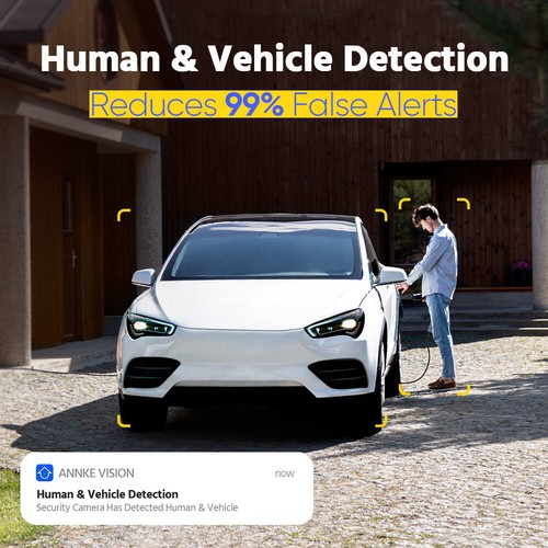 ANNKE 12MP 16CH 8CH NVR 8MP Audio PoE Security Camera System AI Detection H.265+