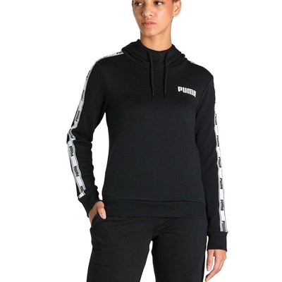 

Толстовка с капюшоном Puma Tape женская черная 58700501, Черный