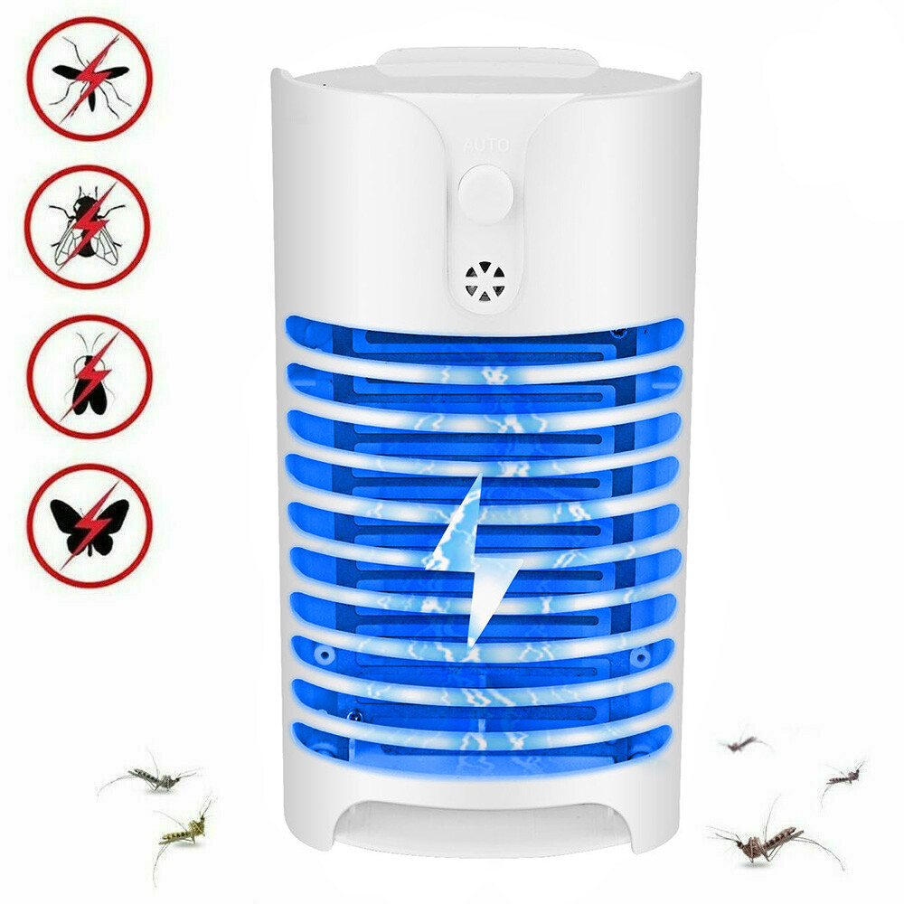 Auto-on Mosquito Killer Lamp Ultra Quiet Zapper Fly Bug Kill