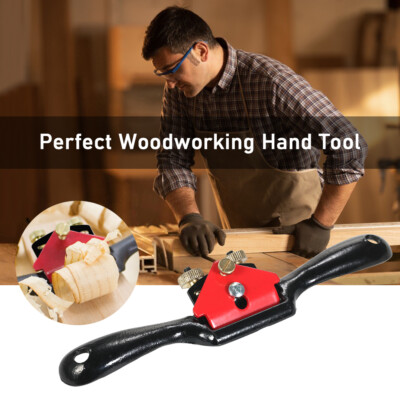9'' Spoke Shave Plane Metal Blade Wood Manual Planer Woodworking Hand Tool H4C9