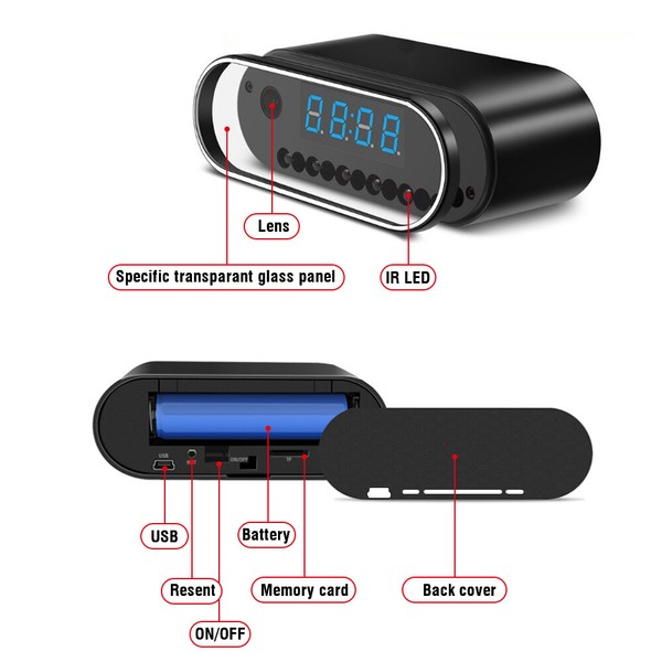 1080P Mini Camera WiFi HD IP Night Vision Camcorder Alarm Home Security Video US - Image 7