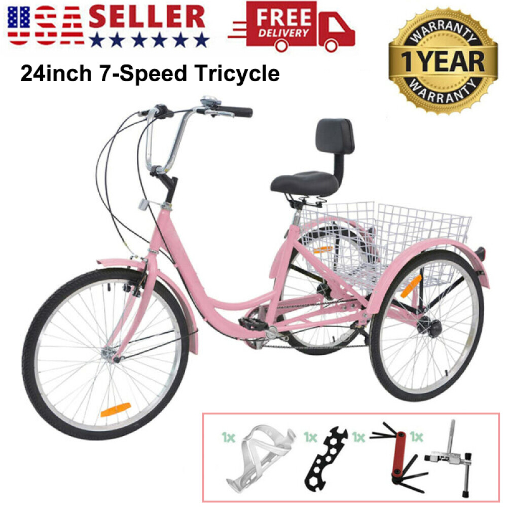 pink adult tricycle
