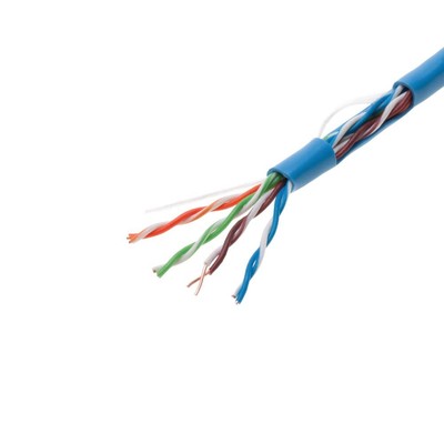 Cat5e 500ft Solid 24AWG Cable UTP Cat5 Bulk Network Copper Clad Aluminum Wire...