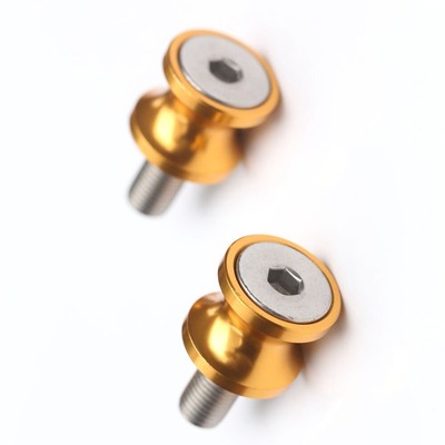 XP Gold Racing Swing Arm Spools 8mm For Suzuki GSX 1300 R 21 22 23