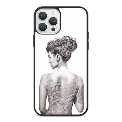Anti scratch Cover For iPhone XS XR 6 7 8 Plus SE 2nd 3rd Girl back line Woman