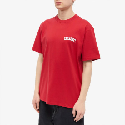 

Футболка Carhartt WIP University Script Lifestyle Мужская аркадный/белый, Красный, Carhartt WIP University Script Lifestyle T-Shirt