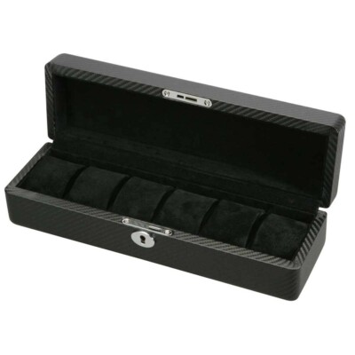 Diplomat 31-446 ''Luxor'' 6-Watch Cases in Carbon Fiber