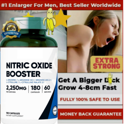 Male Enhancement Enlarger Thicker Size Nitric Oxide For Men Sex Pills 180 CPS