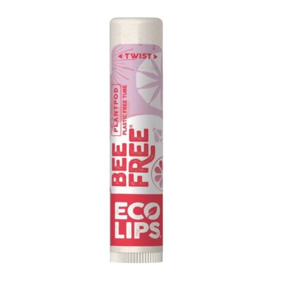 Веганский суперфруктовый бальзам для губ ECO LIPS без содержания пчел в растительных стручках.15 унций бальзама для губ