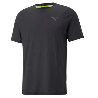 

Puma Cloudspun Crew Neck Short Sleeve Running Athletic T-Shirt Mens Black Casual, Черный, Puma Cloudspun Crew Neck Short Sleeve Running Athletic T-Shirt