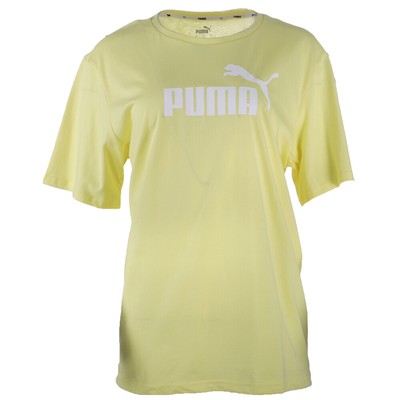 Женская футболка с коротким рукавом и круглым вырезом от Puma Ultra Boyfriend, желтые повседневные топы 58