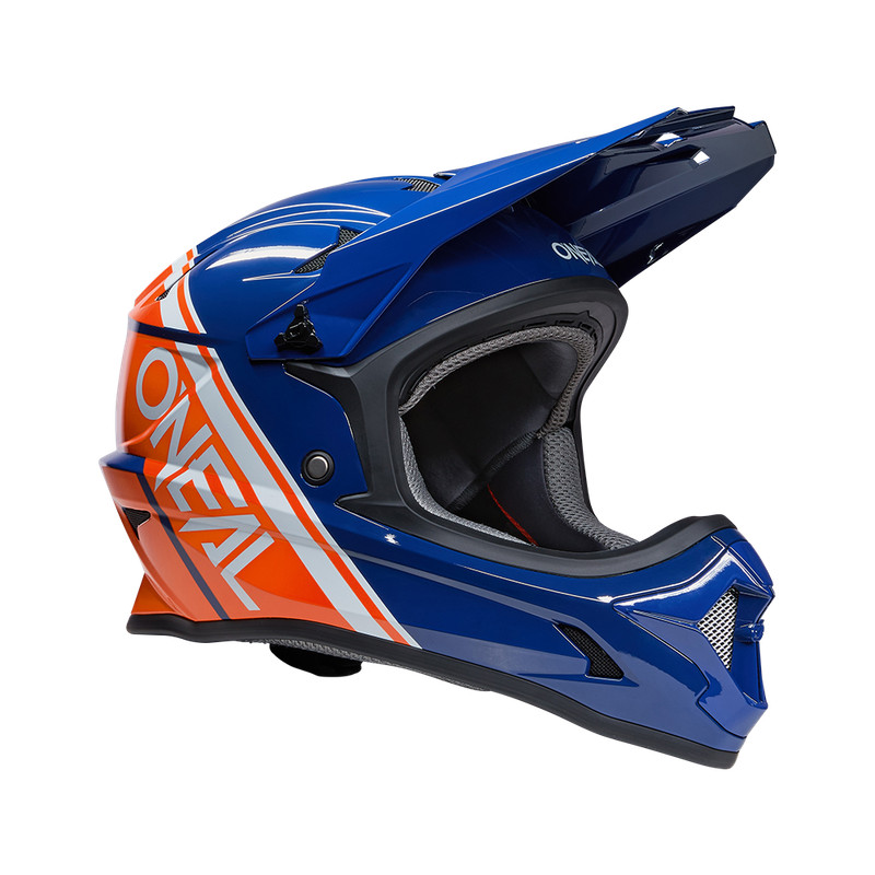 Oneal Sonus Helm Fullface Split Bmx Dh Enduro Blau Orange GrÃ¶ÃEn Xs-Xl