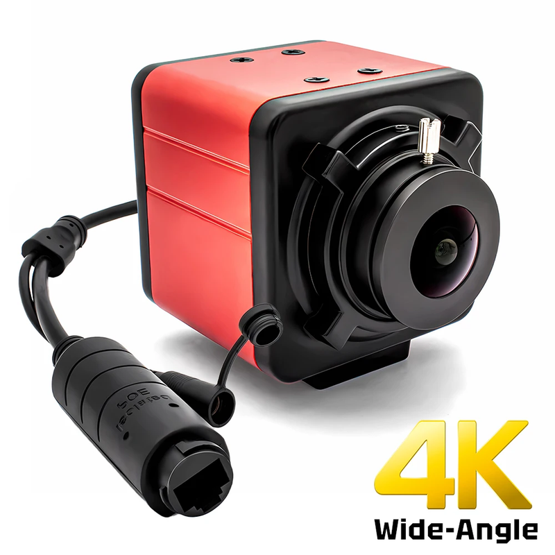 4K POE IP Camera 3/4/5/8MP Security Camera Industrial Metal Box With 1.8mm Wide