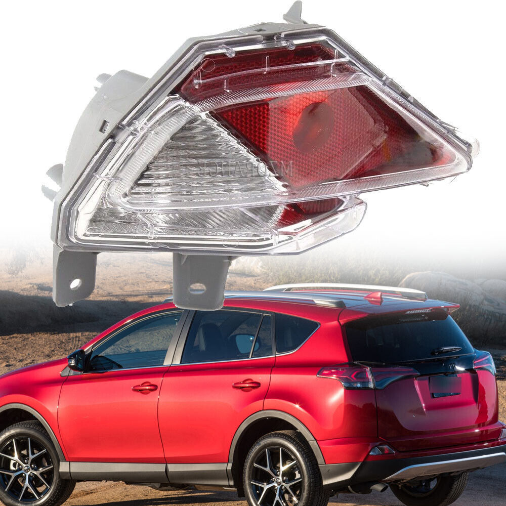 Rear Bumper Reflector Light Lamp 2016 2017 2018 For Toyota RAV4 Left Side 1PCS