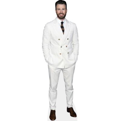 Chris Evans (White Suit) Mini Size Cutout