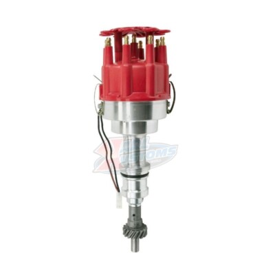 Ford Big Block BBF 429 460 351C 351M 400 V8 Pro Billet Distributor Red Cap