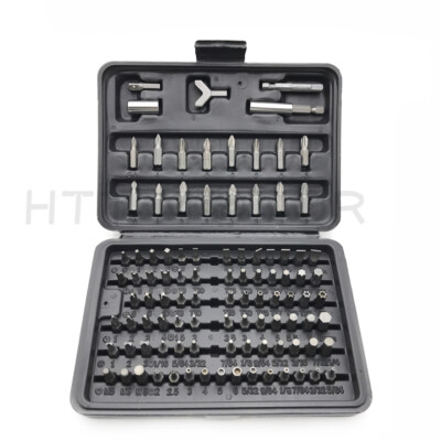 100Pcs 1/4'' Torx Hex Torq Security Bit Set Tamper Proof Case Screwdrivers Bits