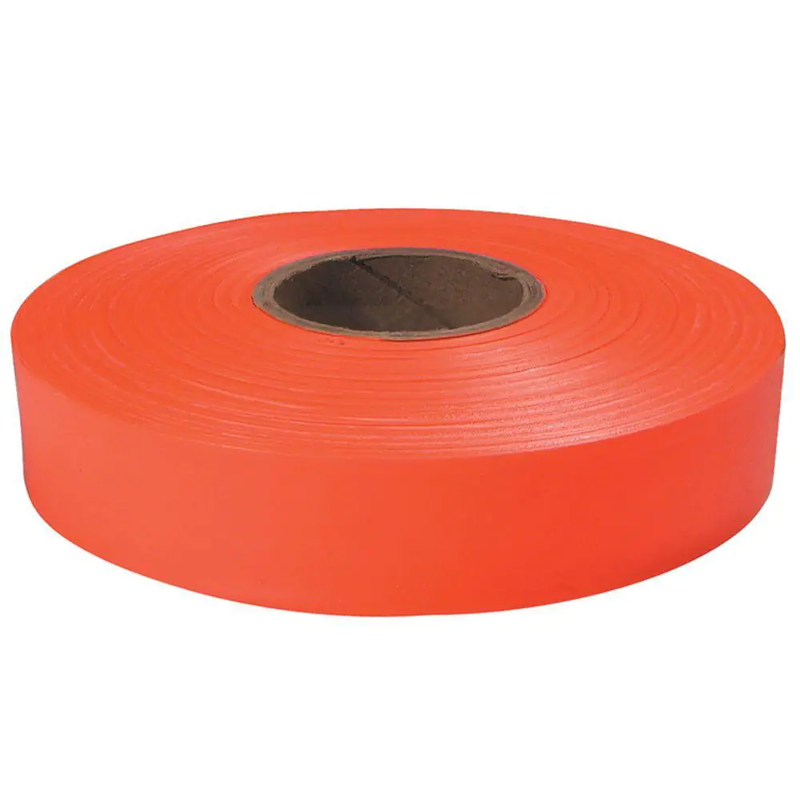 Empire 77062 1 In. X 600 Ft. Orange pink green ye Flagging marking caution  Tape