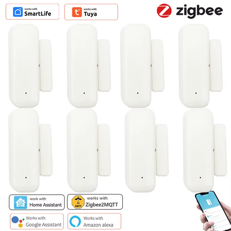 Tuya ZigBee3.0 Smart Window Door Gate Sensor Detector Smart Home Security Alarm