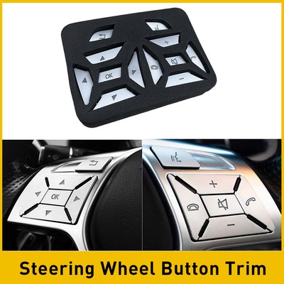 Steering Wheel Button Silver Trim Fits for Mercedes Benz E C G Class 2012-2016