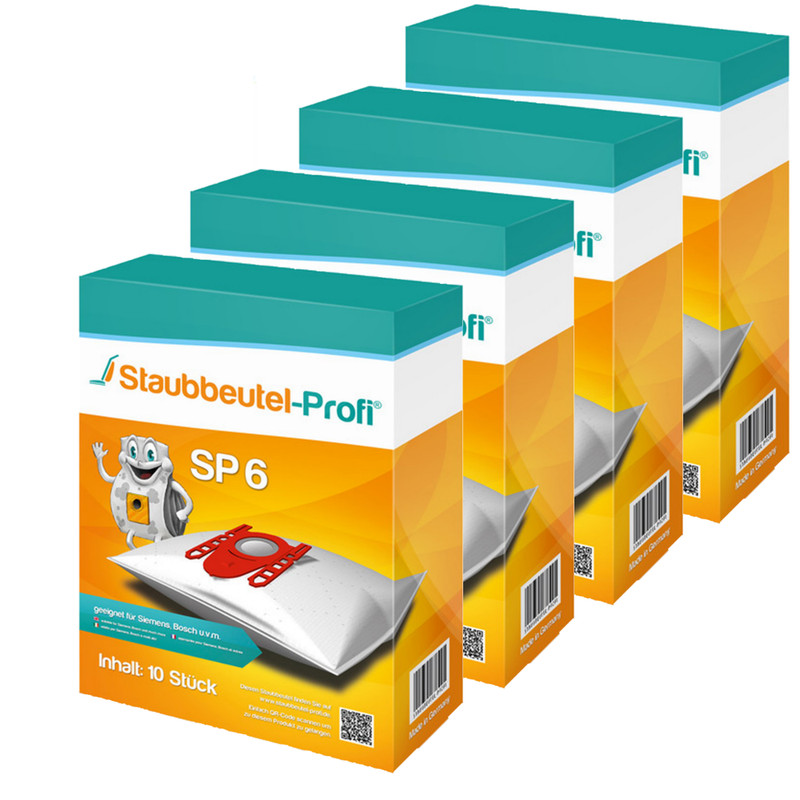 40 Staubsaugerbeutel Staubbeutel-Profi Geeignet FÃ¼R Bosch Bsgl 31261