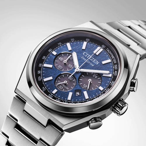 Pre-owned Citizen Silver Mens Chronograph Watch Ca4610-85l