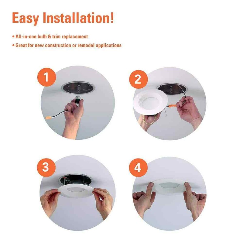 HALO LT 5/6 in. LED Retrofit Module with Baffle Trim Selectable 5CCT 750-Lumens