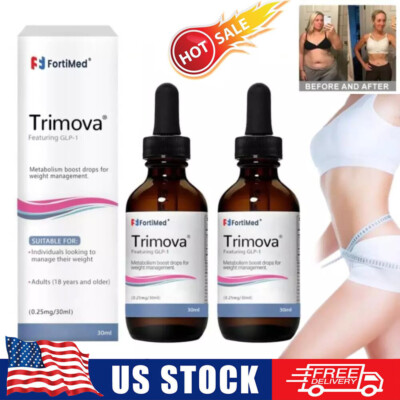 TRIMOVA Metabolism Boosting Vitamin Drops For Men & Women| Fat Burning Formula 