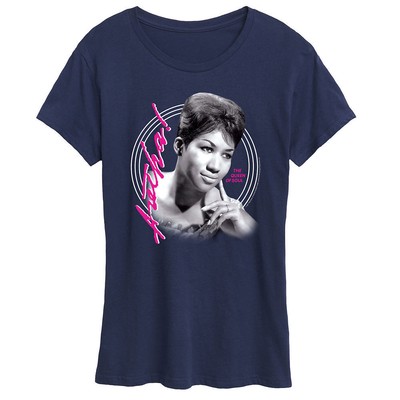 

Классическая футболка Aretha Franklin, Navy