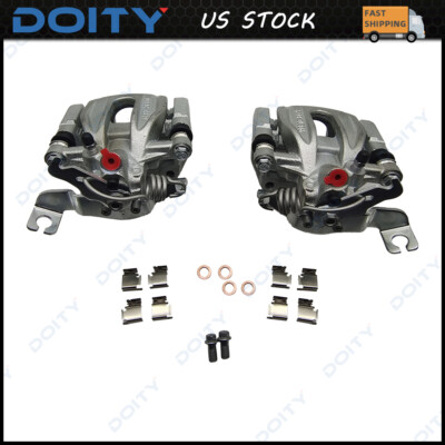 NEW 2PCS REAR BRAKE CALIPERS W/ BRACKET FOR FORD FIVE HUNDRED FREESTYLE TAURUS X