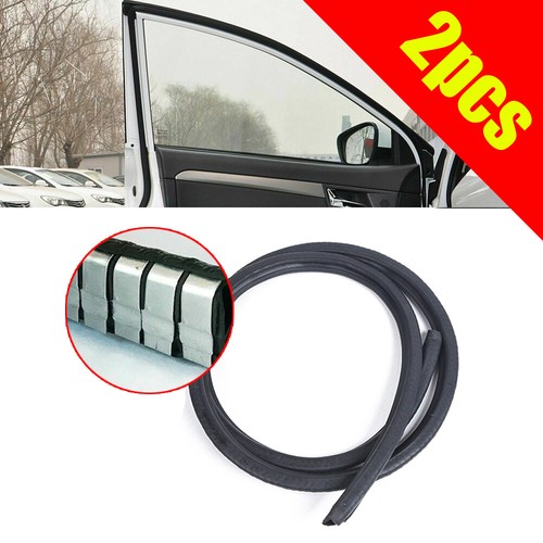 Car Door Edge Weatherstrip Soundproof Rubber Sealing Strip B Pillar Front&Rear