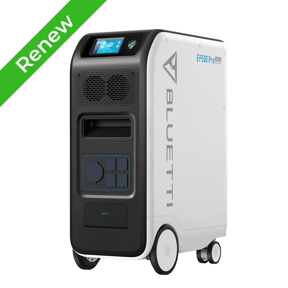 BLUETTI EP500/Pro 2000W/3000W 5120Wh Movable Power Station Off-Grid for Backup
