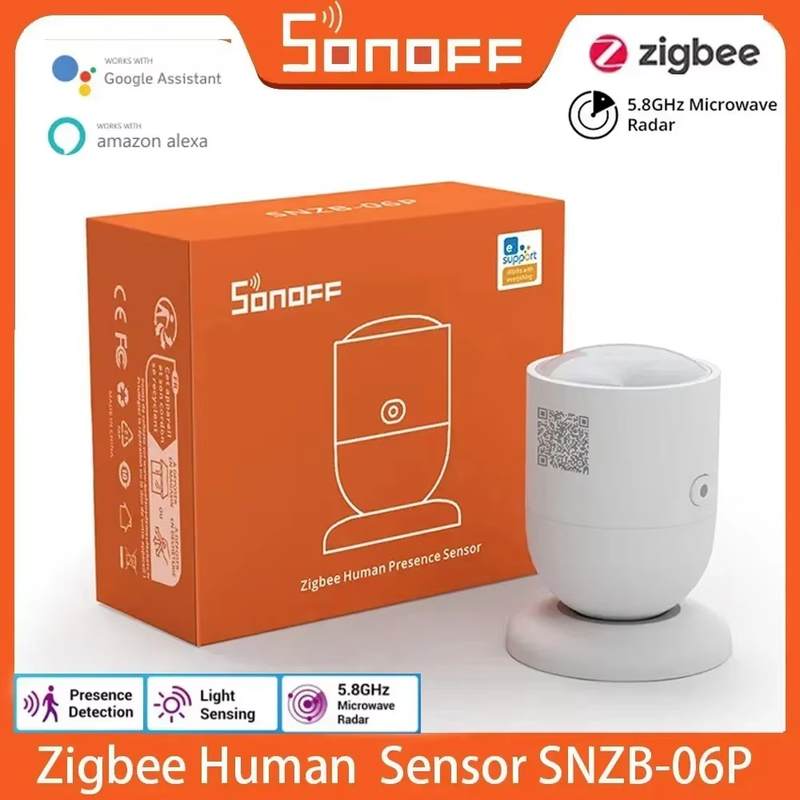 SNZB-06P Zigbee Human Presence Sensor Motion Pet Monitoring Sensor Home Warehous